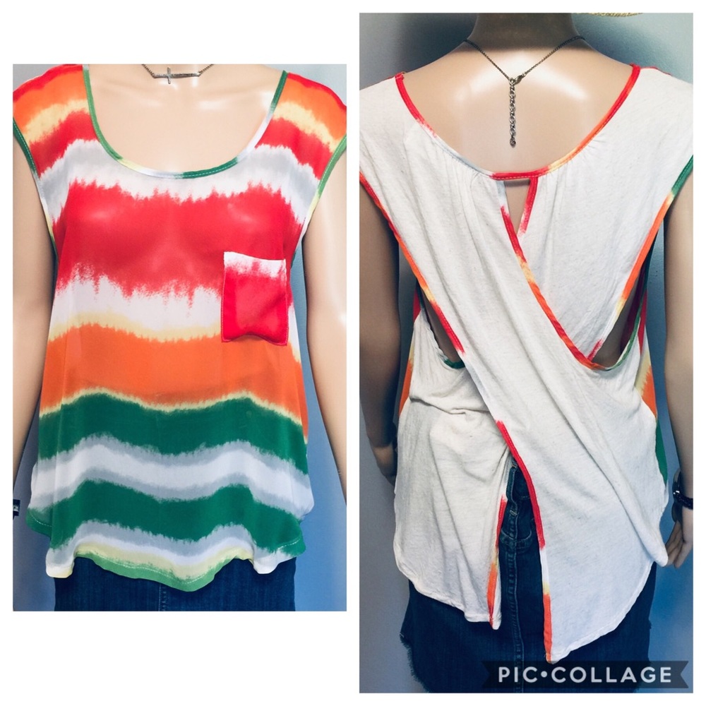 Vintage Havana wrap back top 😍